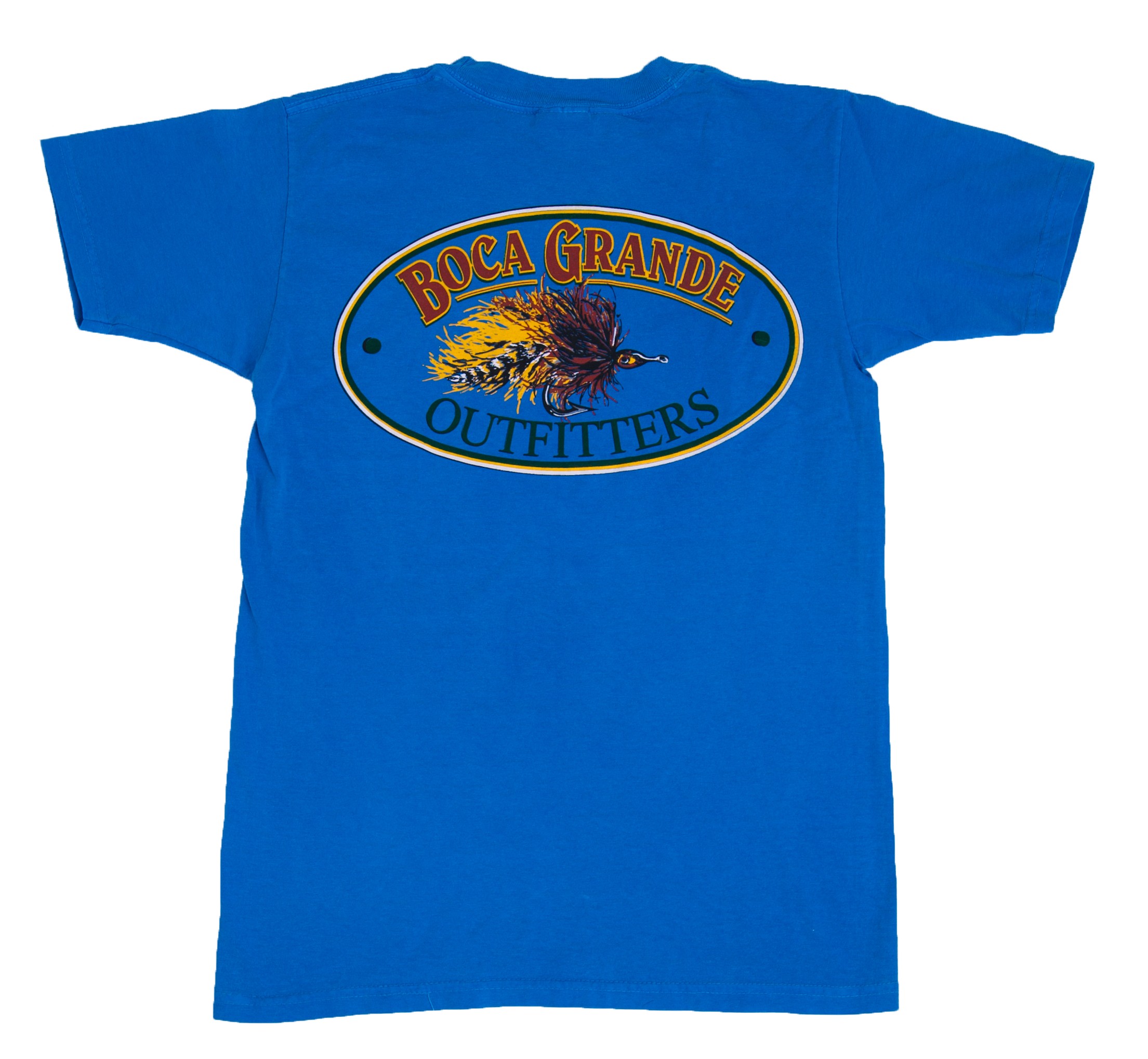 Boca Grande Outfitters Kids Short Sleeved Fly Logo T-Shirt - Western Sky