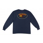 Boca Grande Outfitters Long Sleeved Fly Logo T-Shirt - Navy