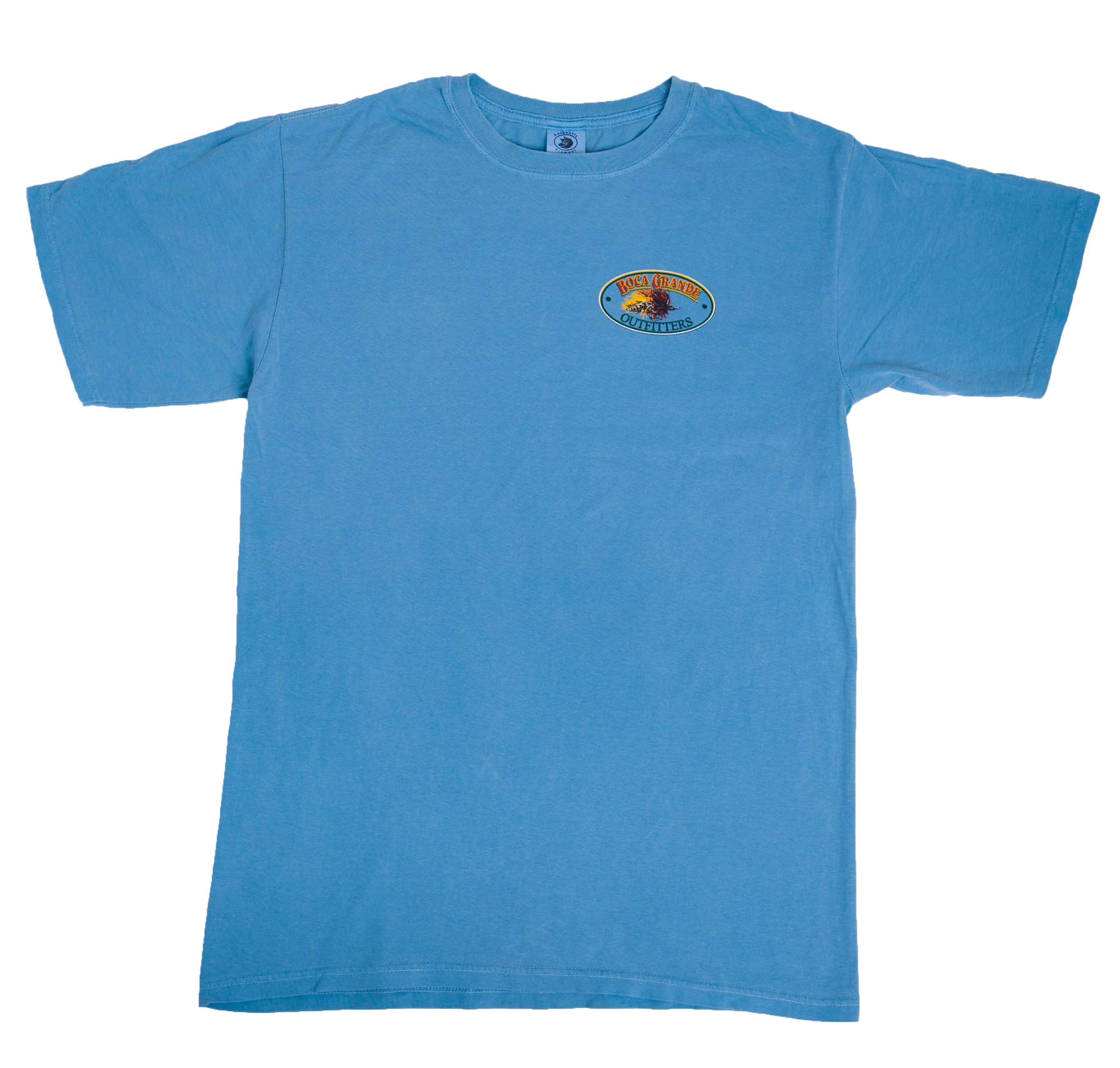 Boca Grande Outfitters Short Sleeved Fly Logo T-Shirt - Bay